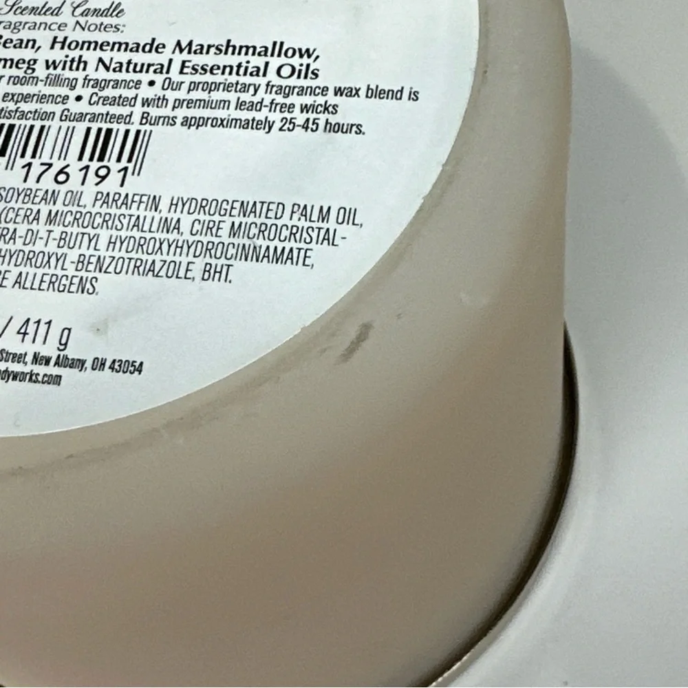 Bath & Body Works White Barn Vanilla Bean 3-Wick Candle, 14.5 oz - Ivory *READ* - Picture 6 of 12